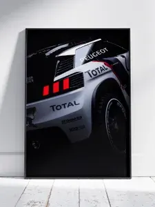 Плакат на стену для интерьера Авто и Мото (Пежо 3008 DKR - Peugeot 3008 DKR 1) - Постер по транспорту формата A4 (21x30 см)