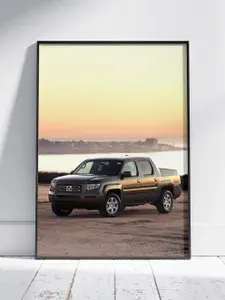 Плакат на стену для интерьера Авто и Мото (Хонда Риджлайн - Honda Ridgeline 1) - Постер по транспорту формата A3 (30x42 см)
