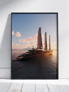 HEAVEN POSTER Постер "Сэйлинг Яхта А - Sailing Yacht A 1", 30х21 см