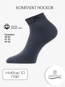 Носки САРТЭКС мужские, 10 пар