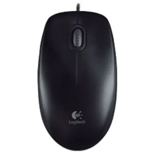 Проводная Мышь Logitech B100 1000 dpi, Чёрный для ПК / ноутбука