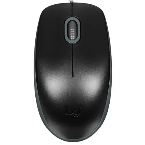 Проводная Мышь Logitech M110 Silent 1000 dpi, Чёрный для ПК / ноутбука