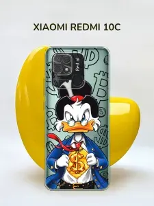 Чехол на Сяоми Редми 10С, прозрачный