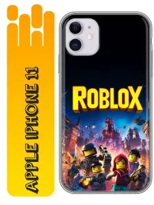 Чехол для Iphone 11 с принтом Roblox Роблокс (для мальчика) на Айфон 11