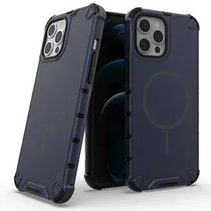 Чехол для iPhone 12 Pro Max Survivor противоударный с поддержкой MagSafe темно-синий