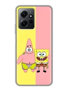 Чехол для Xiaomi RedMi Note 12 с принтом Спанч боб (детский) на Сяоми Редми Нот 12