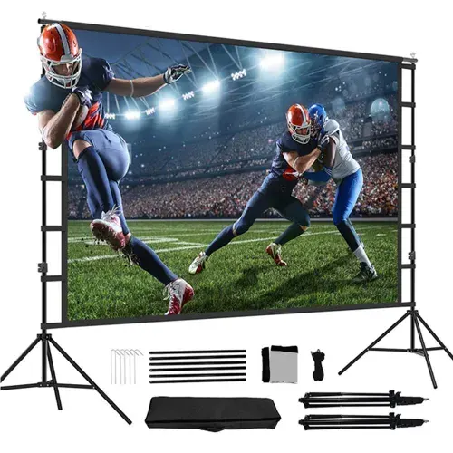 120" ALR экран для проектора, серый, с двойными штативами