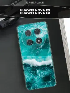 Силиконовый чехол на Huawei Nova 12i / Nova 13i / Хуавей Нова 12i / Нова 13i море