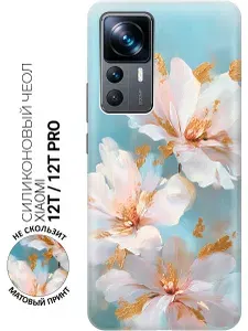 Силиконовый чехол на Xiaomi 12T / 12T Pro с принтом "Масляная симфония света"