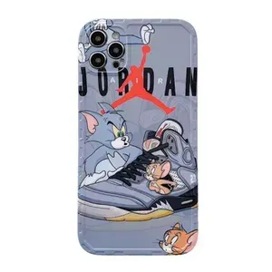 Чехол силиконовый Tom & Jerry Air Jordan iPhone 13 Pro Max
