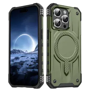 Чехол для iPhone 13 Pro Max Starship Army Green с поддержкой MagSafe