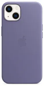 Кожаный чехол MagSafe для iPhone 13 / Анимация NFC / Leather Case with MagSafe для Айфон 13 / Wisteria / Глициния / Сиреневый