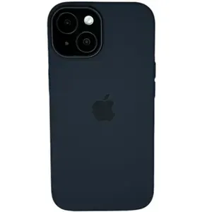 Чехол SILICONE CASE для смартфона IPHONE 13 с MagSafe, силиконовый чехол с NFC, цвет Чёрный (Midnight)