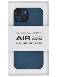 Чехол на iPhone 14, Air Skin ультратонкий пластик, синий