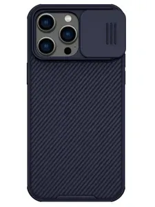 Чехол Nillkin CamShield Pro MagSafe на Apple iPhone 14 Pro Max / Айфон 14 Про Макс матовый с усиленными углами, шторкой для камеры, поддержкой Магсейф, зеленый