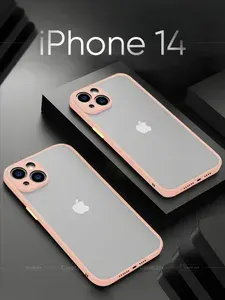 Чехол на айфон 14 / Чехол на iPhone 14 противоударный с покрытием Soft Touch