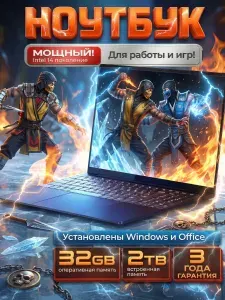 Notebook.edge Ноутбук 15.6", Intel Core i9-14900HX, RAM 32 ГБ, SSD 2127 ГБ, Intel Iris Xe Graphics Functions as UHD Graphics, Windows Pro, Русская раскладка