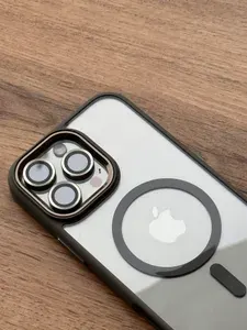 Чехол для iPhone 15 Pro / чехол для Айфон 15 Про, чехол MagSafe Premium зашита камеры, кристально прозрачный (НЕ желтеет) с силикон рамкой