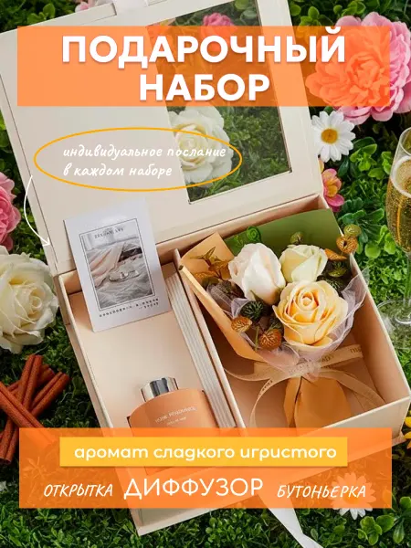 Mio cielo Подарочный ароманабор с букетом