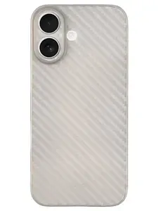 Чехол на iPhone 16, Air Carbon ультратонкий пластик, titanium grey