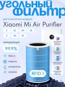 Фильтр для очистителя воздуха Xiaomi Mi Air Purifier 3H, 3C, 2S, 2, HEPA для воздухоочистителя Универсальный