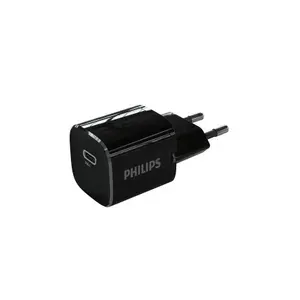 Philips DLP4320CB/67 Сетевое зарядное устройство, USB Type-C, быстрая зарядка, 20 Вт, черное