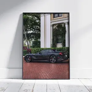 Плакат на стену для интерьера Спорткар (Ferrari F60 America 4) - Постер по спортивным гоночным машинам автомобилям формата А4 (21x30 см)