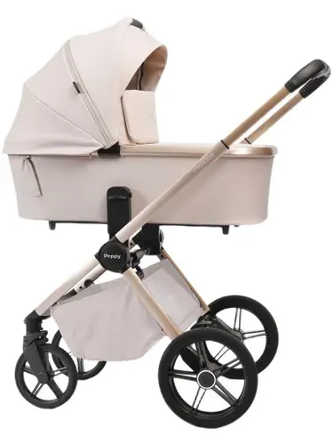 Коляска 2в1 Peppy Monaco Plus Beige складная люлька