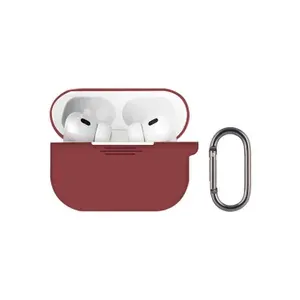 Чехол AirPods Pro 3 силиконовый/ кейс для наушников Apple Crimson красный/ противоударный