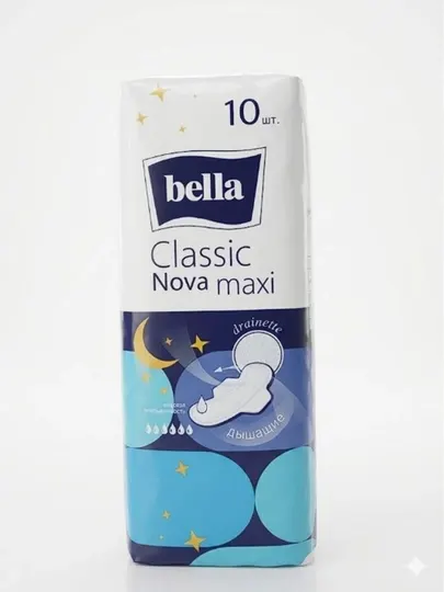 Прокладки женские для критических дней Classic Nova Maxi ночные удлиненные, 10 шт