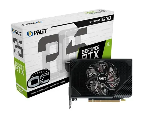 Palit Видеокарта GeForce RTX 3050 6 ГБ (NE63050S18JE-1072F)