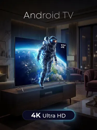 OperPremium Телевизор 32″ 4K UHD, черный матовый