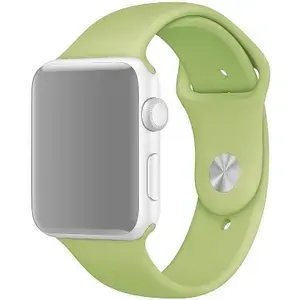 Силиконовый ремешок для часов Apple Watch 38/40/41 мм / Ремешок на часы эпл вотч 38/40/41 мм авокадо (№67), размер S