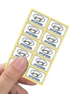 Наклейки 3D, 10 шт для авто HYUNDAI