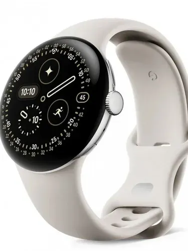 Google Смарт-часы Pixel Watch 4 Wi-Fi 41mm, 41mm, Polished Silver