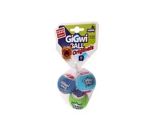 GiGwi Игрушка для собак Три мяча с пищалкой 4 см, серия BALL Originals