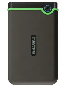 Transcend 4 ТБ Внешний жесткий диск TS4TSJ25M3S (TS4TSJ25M3S), Пластик, Резина, черный
