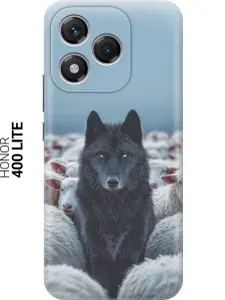 Силиконовый чехол на Honor 400 Lite с принтом "Волк среди овец"