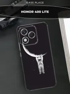 Силиконовый чехол на Honor 400 Lite / Хонор 400 Лайт космонавт