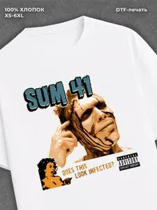 Футболка с принтом Sum 41 группа 1 шт