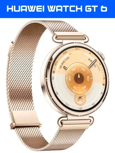 Умные часы Huawei Watch GT 6 41mm, Gold Milanese