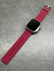 Ремешок силиконовый Spigen Lite / для часов Apple Watch Ultra 42/44/45/49mm / Бордовый_5