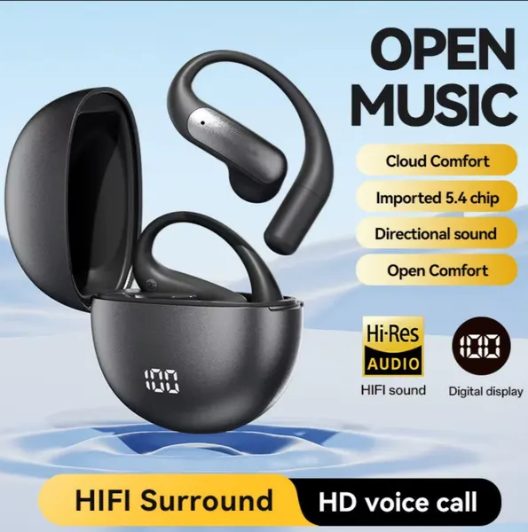 Беспроводные TWS-наушники True Wireless Earphones M118, Bluetooth 5.49, Hi-Fi звук, AI-переводчик, черные