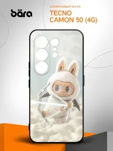 Чехол на Tecno Camon 50 (4G) / Техно Камон 50 (4Г) с рисунком Лабубу Амур