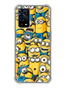 Чехол для OPPO A55 4G с принтом миньоны (для ребенка) на Оппо А55 4G