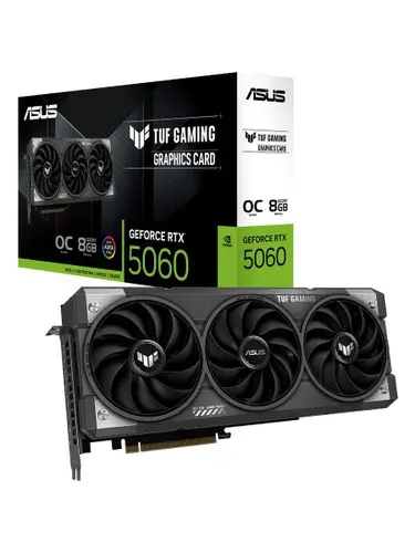 ASUS Видеокарта GeForce RTX 5060 TUF Gaming OC Edition 8 ГБ (TUF-RTX5060-O8G-GAMING)
