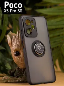 Чехол на Poco X5 Pro 5G с кольцом-магнитом