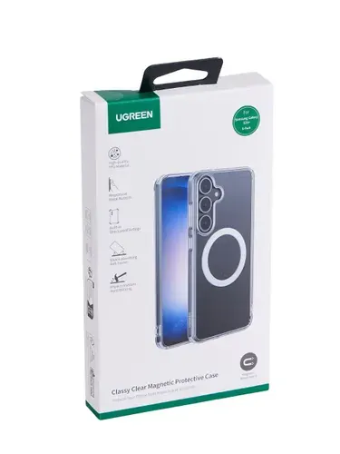Защитный чехол UGREEN CA183 (65343) Classy Clear Magnetic Protective Case для Samsung Galaxy S25+. Цвет: прозрачный