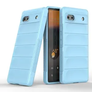 Противоударный чехол Flexible Case для Google Pixel 6A (голубой)
