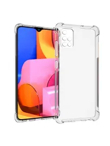 Чехол на Samsung Galaxy A71 (Самсунг а71, Самсунг галакси а 71) с защитой камеры "Антишок" противоударный силиконовый